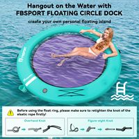 FBsport Plateforme Gonflable Géante Personnalisée pour Fêtes sur Yacht, Île Gonflable pour Piscine Océanique, Plateforme de Natation Gonflable