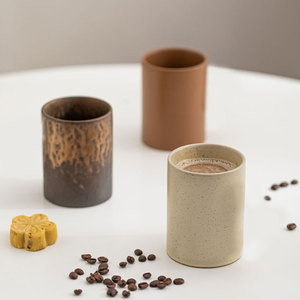Tazas de Té de Cerámica de Gran Capacidad, Color Sólido, Diseño Retro para Uso Doméstico - Product Image 2