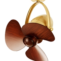 Ventilateur de plafond décoratif à moteur électrique DC avec onduleur, pales en métal et ABS, 12 pouces, télécommandé, 6 vitesses, mode veille, pour usage domestique