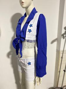 Costume de cow-boy et de pom-pom girl chinois pour femmes, adulte, <span class=keywords><strong>sexy</strong></span>, pom-pom girl, déguisement d'Halloween pour filles - Product Image 6