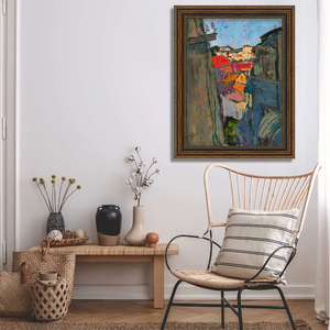 Riproduzione del Dipinto Originale 'La Piccola Casa Bianca' di Zhang Liping, Arte Decorativa per Soggiorno e Camera da Letto - Product Image 2