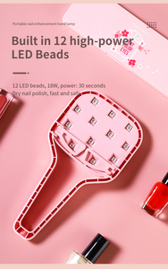 Sèche-ongles professionnel à séchage rapide 24W, 12 perles <span class=keywords><strong>LED</strong></span> <span class=keywords><strong>UV</strong></span>, lampes à ongles <span class=keywords><strong>UV</strong></span> mini pliables - Product Image 3