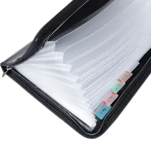 Business Style High-Capacity Expanding File Folder Accordion Bag Water- And Fireproof Document And Money Storage