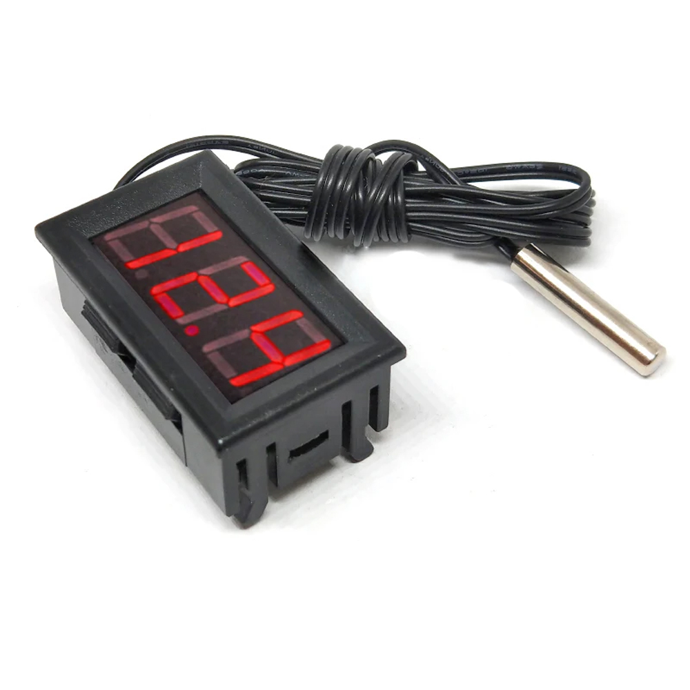 0.56 Inch Temperature <strong>Sensor</strong> Module <strong>Meter</strong> Detector <strong>With</strong> <strong>Sensors</strong> Probe DC 5-<strong>12V</strong> 0.56" Thermometer LED <strong>Digital</strong> Tester Panel Gauge
