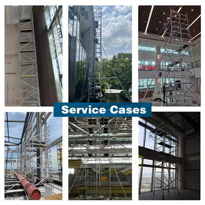 Ponteggio Mobile Moderno in Lega di Alluminio da 6m con Scala <span class=keywords><strong>e</strong></span> Piattaforma, Resistente alla Corrosione per Progetti Edili - Product Image 2