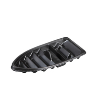Barquette de service à sushi en plastique BN-16-1, assiettes jetables japonaises pour sushi, contenants avec couvercle, assiette à sashimi, micro-ondable, emballage alimentaire sous blister