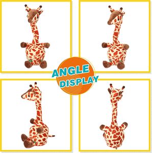 Bán Buôn Nhảy Múa Ca Hát Con Hươu Cao Cổ Thú Nhồi Bông Vui Tương Tác Đồ Chơi Điện Nói Ghi Âm Nhạc Đồ Chơi Sang Trọng - Product Image 2