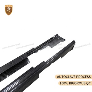 Jupes latérales en fibre <span class=keywords><strong>de</strong></span> carbone sèche pour Ferrari F12 Berlinetta 2012-2017, ajustement OEM - Product Image 6