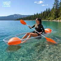 Kayak PC 1 place avec siège réglable, sac flottant et kit de réparation pour Lake Maker de Chine, usage commercial Lumark