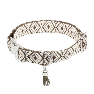 Custom Jacquard Webbing Adjustable <b>Dog</b> <b>Collar</b> Decorative Metal Buckle Fashion Pet <b>Collar</b> <b>For</b> Outdoor <b>Training</b> - Product Image 3