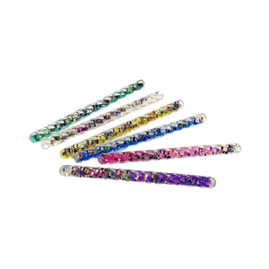 Baguette à Paillettes Liquides en Spirale Acrylique de 16cm Jouet Éducatif - Product Image 1