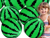Ballons Pastèque à Rayures Vertes, Décoration de Fête à Motif Fruité, Ballons en Latex de 12 Pouces pour Anniversaire d'Été, Mariage, Lot en Gros