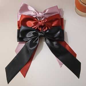 Bán Buôn Hot Bán Bow Clip Tóc Thời Trang Thanh Lịch Ribbon Hai Lớp Satin Bow Clip Tóc Cho Phụ Nữ - Product Image 4