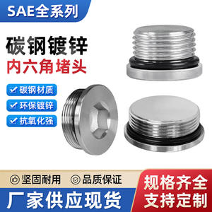 Tapón Hexagonal de Rosca Externa Galvanizado de Acero al Carbono Estándar Americano, Sellos de Múltiples Tamaños SAE - Product Image 5