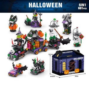 9030-92 Halloween Pumpkin Lantern Plastic Model Toy Building <strong>Blocks</strong> Ornament for Children Boys 1:8 Scale - Product Image 6