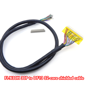 OEM ODM FI-X30H DF13 디지털 사이니지 셀프 서비스 키오스크용 차폐형 LCD 어댑터 케이블 - Product Image 1