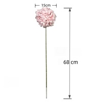Großhandel High-End Single Silk Hortensie Bulk White Hortensien für Halloween Back School Chinesisches Neujahr für Wand dekorationen