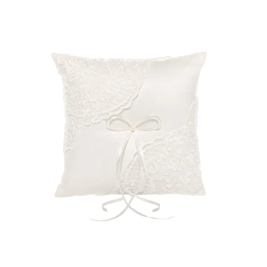 E917 цветочный кружевной узор, обручальное кольцо, декоративная подушка, подушка с вышивкой в деревенском стиле