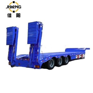 Remolque de plataforma baja para vehículos pesados de 100-120 toneladas, 3 líneas, 6 ejes, semirremolque de plataforma baja de 40 pies, dimensiones del remolque de plataforma baja de 50 toneladas - Product Image 2