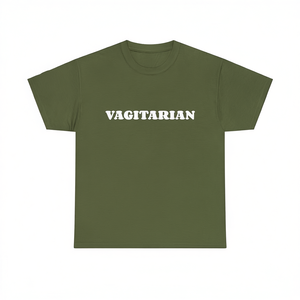 T-Shirt Vagitarian Unisex per Adulti, Manica Corta, Collo Rotondo, Stampa Serigrafica, Abbigliamento Promozionale - Product Image 1