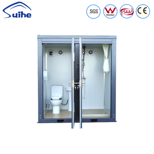 Toilettes modulaires <span class=keywords><strong>2</strong></span>-<span class=keywords><strong>en</strong></span>-<span class=keywords><strong>1</strong></span> étanches avec <span class=keywords><strong>douche</strong></span> intégrée et toilettes à la turque, antidérapantes, pour événements extérieurs et camping - Product Image 1