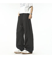 Pantalon décontracté coupe droite style américain pour homme, léger, mi-ample, respirant, fluide, long, sportswear printemps/été