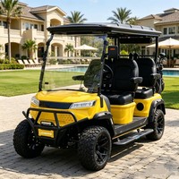 Carrito de Golf Eléctrico de Lujo de 4 Plazas, Personalizable, Todoterreno