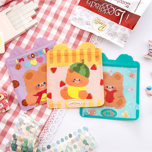 Sacs de rangement à fermeture éclair en forme de dessin animé, rectangulaires transparents, 203x133x68mm, pour la cuisine, la pâtisserie, les bonbons, l'emballage de bijoux - Product Image 3