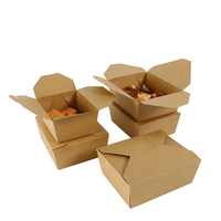 Restaurant personnalisé à emporter coréen poulet frit sac en papier boîtes d'emballage de fast-food français