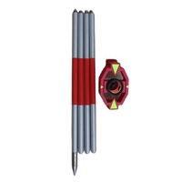 Ensemble de mini-prismes équivalents SP063 GMP111, prisme coulissant pour station totale avec 4 poteaux pour travaux topographiques