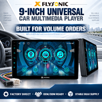 Système de navigation automobile Android universel FYDZ 2 Din, écran 9 pouces, récepteur multimédia pour tableau de bord avec WiFi, BT, Mirror Link, radio FM