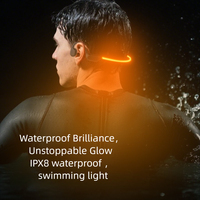 Écouteurs sportifs sans fil à conduction osseuse avec bande lumineuse LED haut de gamme, Bluetooth, étanches IPX8, lecteur MP3 32 Go