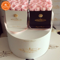 Vente en gros de boîtes-cadeaux rondes de luxe blanches pour maman avec logo personnalisé pour l'expédition