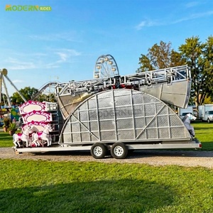 Manège portable en fibre de verre pour intérieur/extérieur avec remorque pour centres commerciaux et parcs d'attractions - Product Image 1