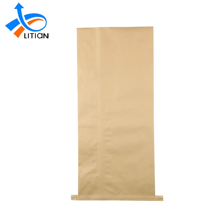 저렴한 가격 포장 갈색 Pp 짠 종이 플라스틱 복합 Bopp 가방