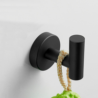 STOCCO Kit de 4 pièces en acier inoxydable SUS304 noir mat à fixation murale, porte-serviettes et porte-rouleau de papier, design moderne et écologique pour un luxe inégalé