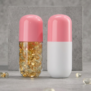 Botella de Plástico PET de 100 ml con Forma de Cápsula para Medicamentos, Píldoras, Suplementos Dietéticos <span class=keywords><strong>y</strong></span> Nutricionales - Product Image 1