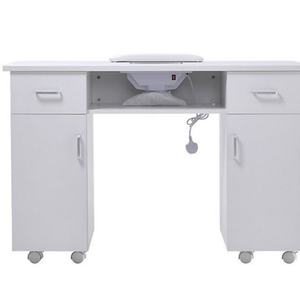 Station de manucure moderne multifonctionnelle rose, bureau de beauté, table de maquillage, mobilier de salon - Product Image 5