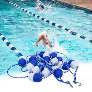Corde de piste de piscine <span class=keywords><strong>anti</strong></span>-vague Équipement de piscine Ligne de flotteur de piscine de sécurité avec 2 crochets - Product Image 1