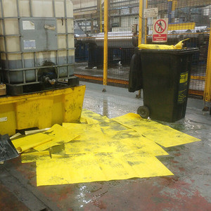 <strong>Hazmat</strong> <strong>Pad</strong> Yellow Chemical Spill <strong>Absorbent</strong> <strong>Pad</strong> - Product Image 2