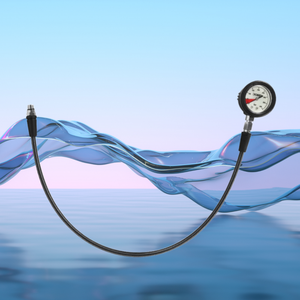 Manomètre de plongée haute pression SPG sous-marin 350 bars, matériau tressé noir, étanche, réglable, équipement de plongée durable - Product Image 3