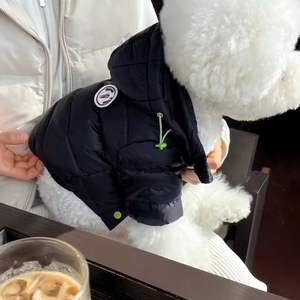 Moda Otoño Invierno mascota perro espesar algodón acolchado abrigo ropa con capucha - Product Image 3