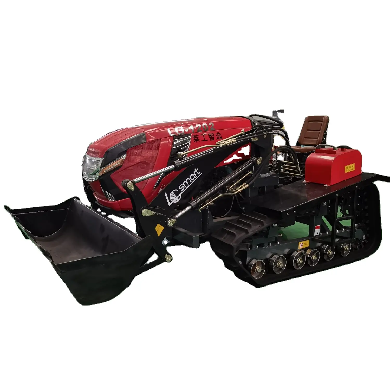 50HP Mini Granja Agricultura Tractor sobre orugas Tractor rotatorio con bomba de agua de la agricultura Laigong tractor barato para la venta