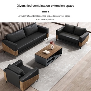 Phong cách hiện đại ba-người da văn phòng <span class=keywords><strong>sofa</strong></span> <span class=keywords><strong>Set</strong></span> cho kinh doanh tiếp nhận & phòng họp cho phòng khách được thực hiện trong Phật Sơn - Product Image 3