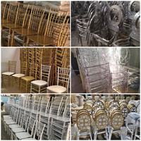 Tables et chaises pour événements Chaise Mariage Fête de mariage Chaise en acier Noir Chaise en gros