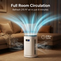 Purificateur d'air électrique HEPA pour animaux domestiques, filtre lavable, capteurs intelligents, commande tactile, mode veille, purification haute vitesse 350 m³/h CADR
