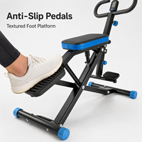 FLOWA 2026 Máquina de Ejercicio Profesional para Montar a Caballo, Acero de 1.5mm, Capacidad de 150kg, Entrenador de Abdominales para Gimnasio