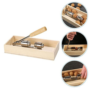 Gỗ Pecan <span class=keywords><strong>nutcracker</strong></span> hạnh nhân và Hazelnuts MACADAMIA NUT kẹp mở Cracker công cụ nứt lột vỏ máy - Product Image 2