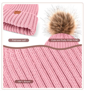 <span class=keywords><strong>Bonnet</strong></span> d'hiver tricoté personnalisé 2025 tissu commun de voyage chaud et chaud avec image élégante de logo privé - Product Image 4