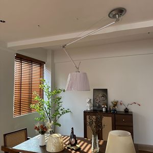 โคมไฟแขวนเพดานแบบแขนแกว่ง Tolomeo พร้อมโคมไฟสีน้ำตาลขี้ผึ้ง ไฟ LED ปรับทิศทางได้ สำหรับตกแต่งบ้าน - Product Image 3